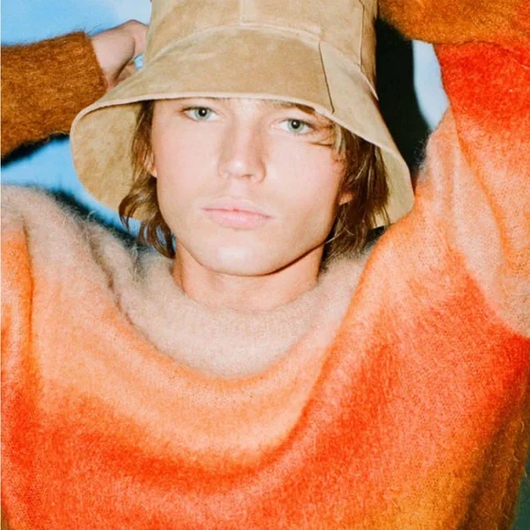 Auth NEW wTag Lack Of Color Tan Brown Suede Bucket Hat unisex